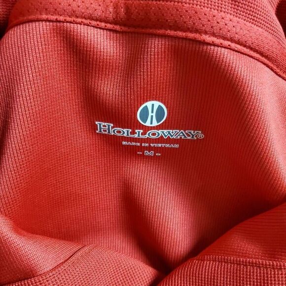 Holloway Momentum Short Sleeve Button-Up Shirt Men’s Medium Red New - Picture 5 of 8